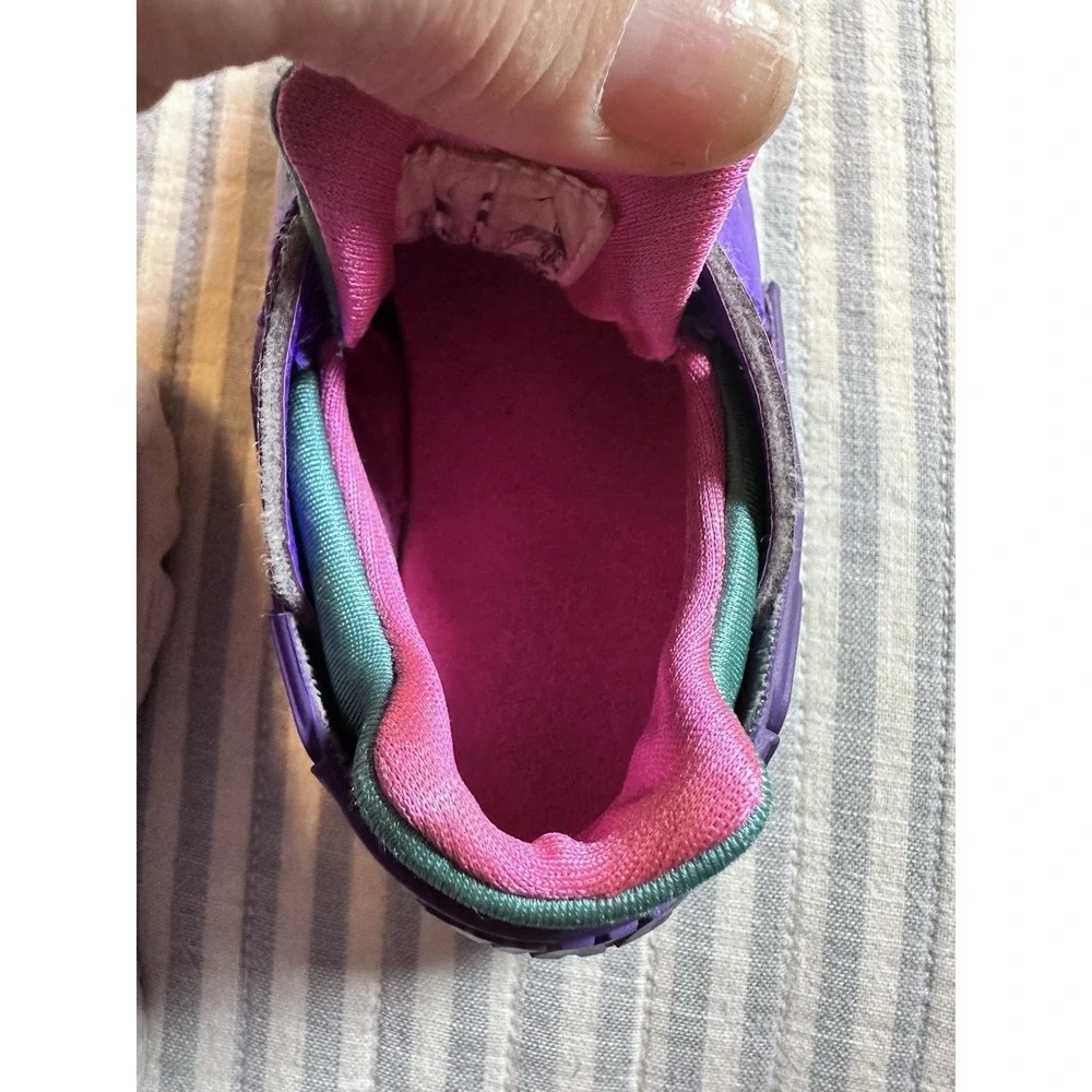 Nike Air Huarache Run GS Sneakers Purple Teal Pink Kids Size 10C‎ 318429-300